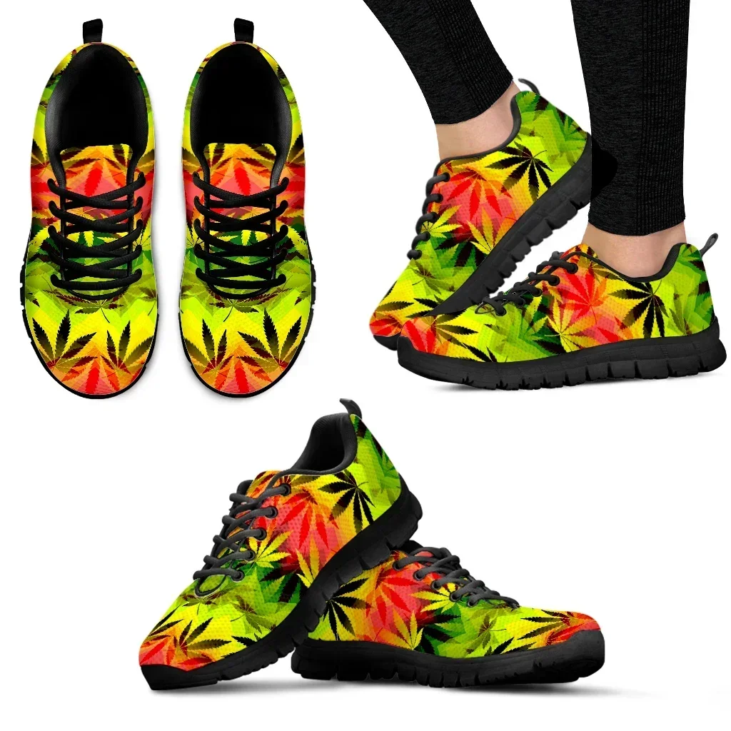 Women Shoes Luxury Brand - Luxury Brand Weed Leaves Design Ladies