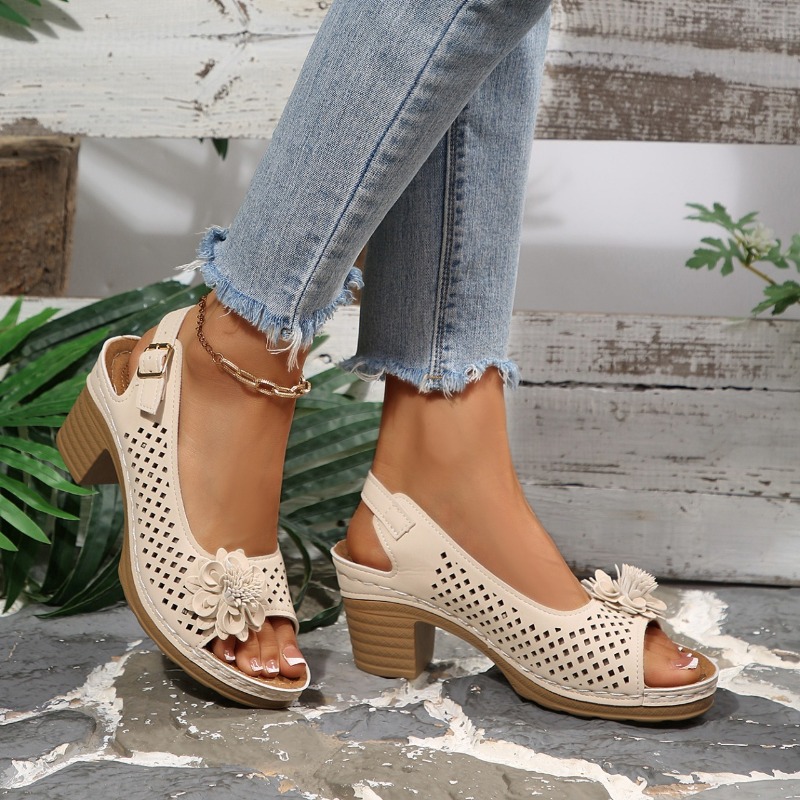 Women Chunky Heel Sandals Summ - Women Shoes Model ulasan dan harga
