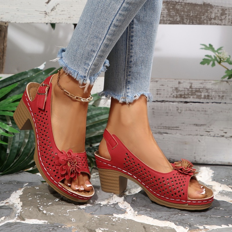 Women Chunky Heel Sandals Summ - Women Shoes Model ulasan dan harga