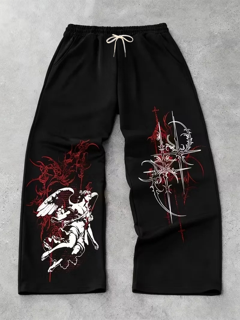 Quick Dry 3D Print Long Pants, - Women Shoes Joggers ulasan dan harga
