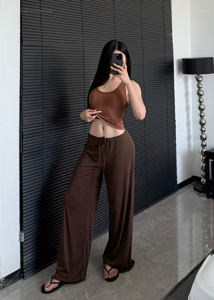 Ctenkevet-High Waist Wide-Leg  - Women Shoes Joggers ulasan dan harga