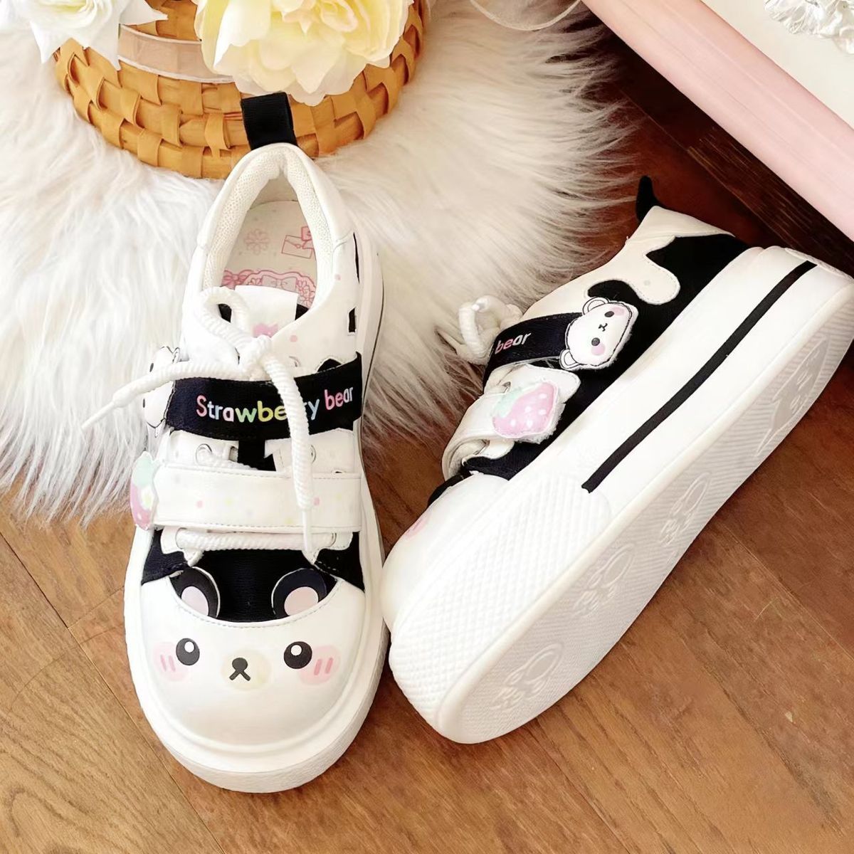 2026 Autumn New Cute Strawberr - Women'S Shoes Com ulasan dan harga