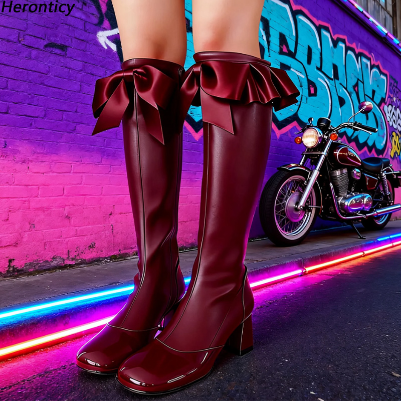 Heronticy Handmade Black Handc - Zip Up Boots Short ulasan dan harga