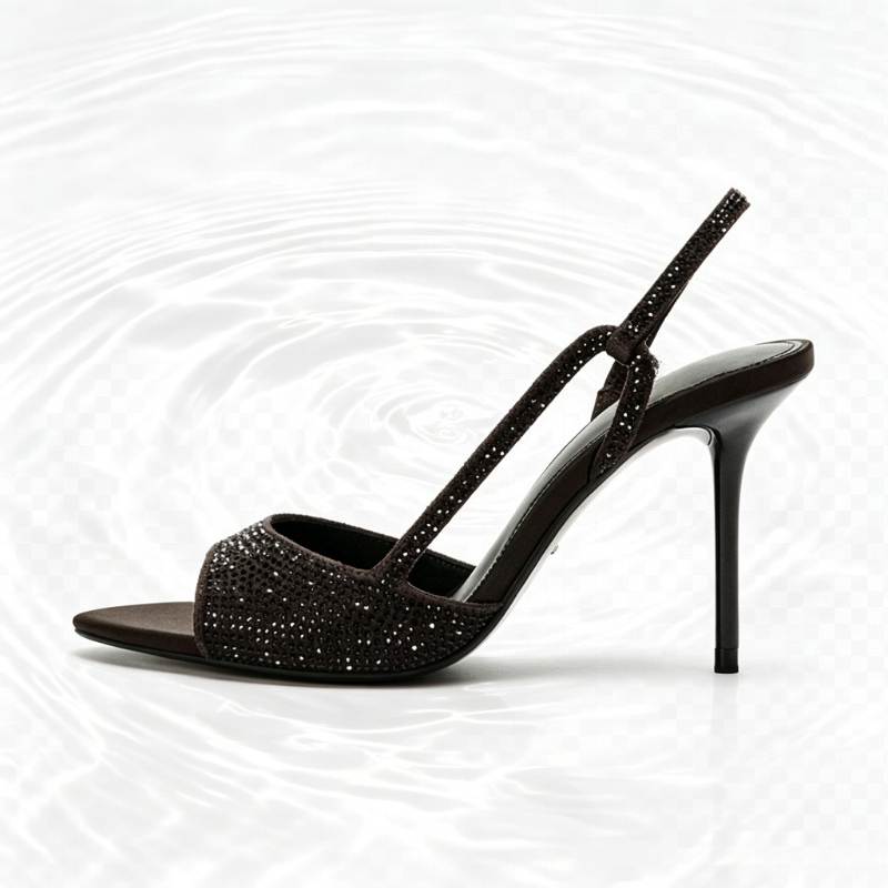 Fashion Crystal Detail Slingba - Women Shoes Luxury Brand ulasan dan harga