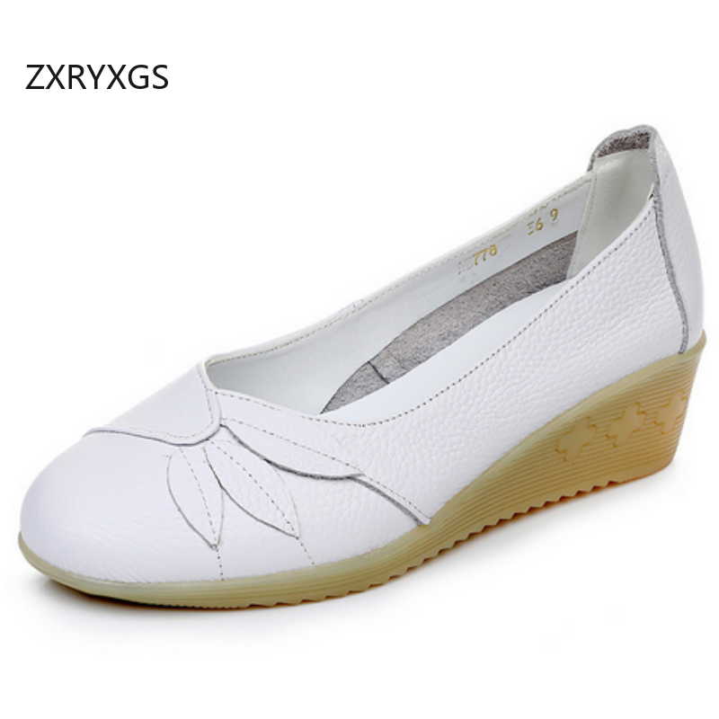 ZXRYXGS Premium Genuine Leathe - Women Shoes Size 4 In Cm ulasan dan harga