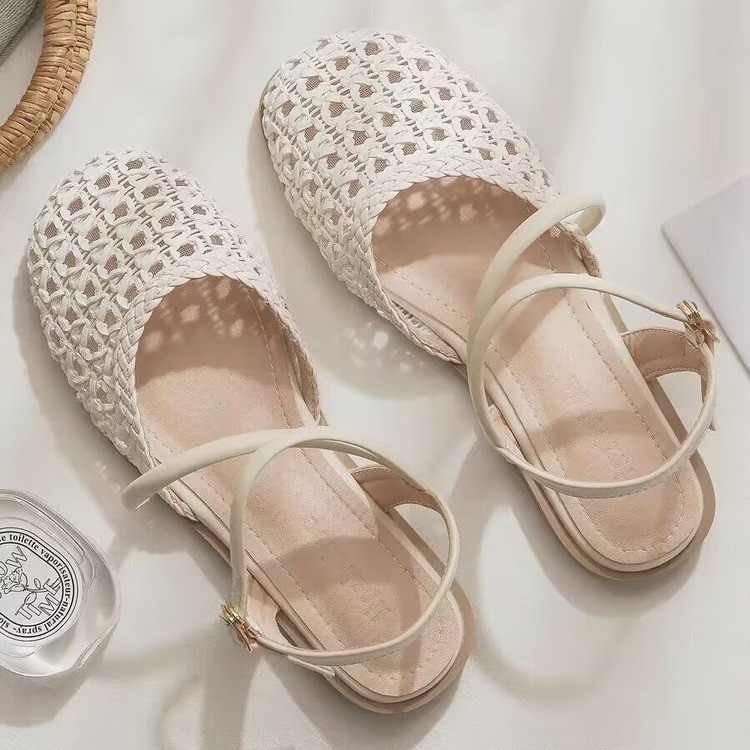 French-style Closed-toe Sandal - Women'S Heels ulasan dan harga