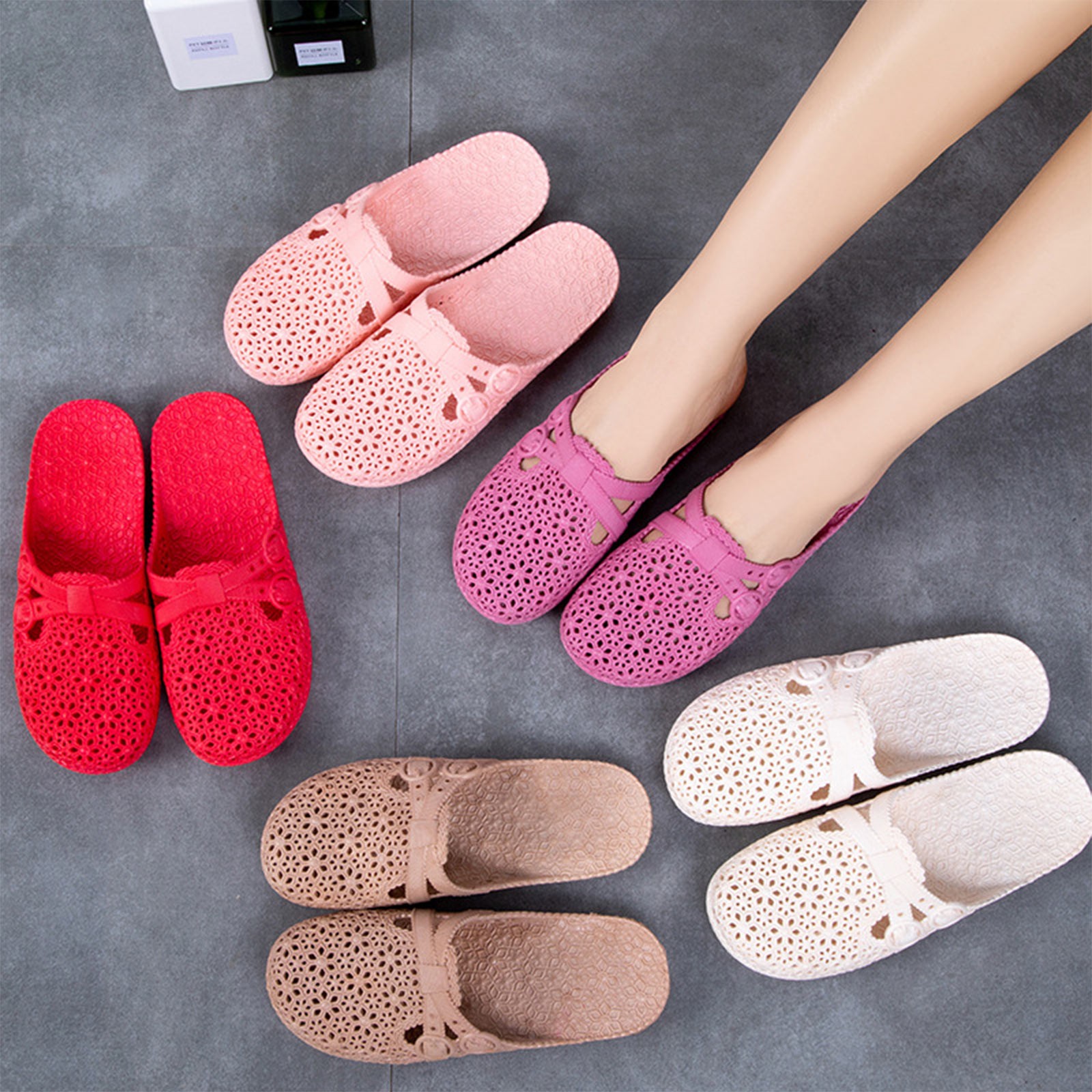 Wrap-Toe Breathable Slippers S - Women Shoes Model ulasan dan harga