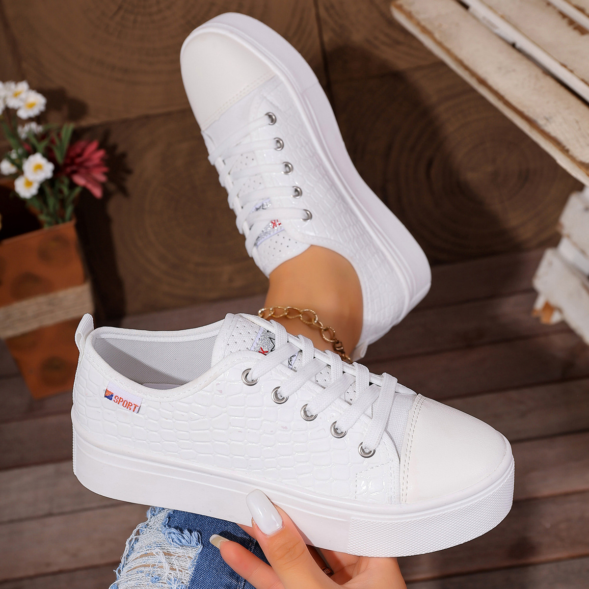 New women's flat casual single - Women'S Shoes Com ulasan dan harga