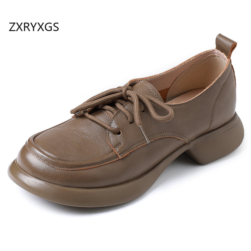 ZXRYXGS British Trend Round To - Women'S Shoes Trendy ulasan dan harga