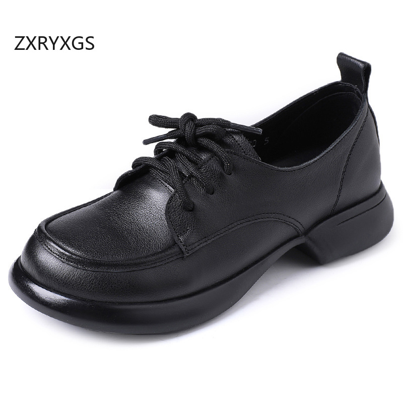 ZXRYXGS British Trend Round To - Women'S Shoes Trendy ulasan dan harga