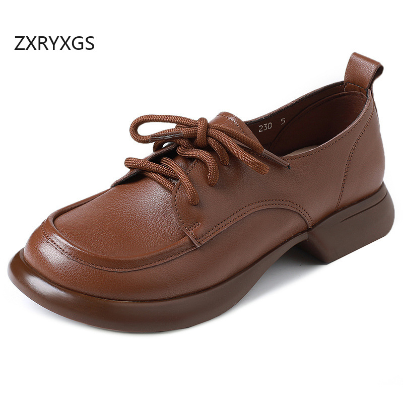 ZXRYXGS British Trend Round To - Women'S Shoes Trendy ulasan dan harga