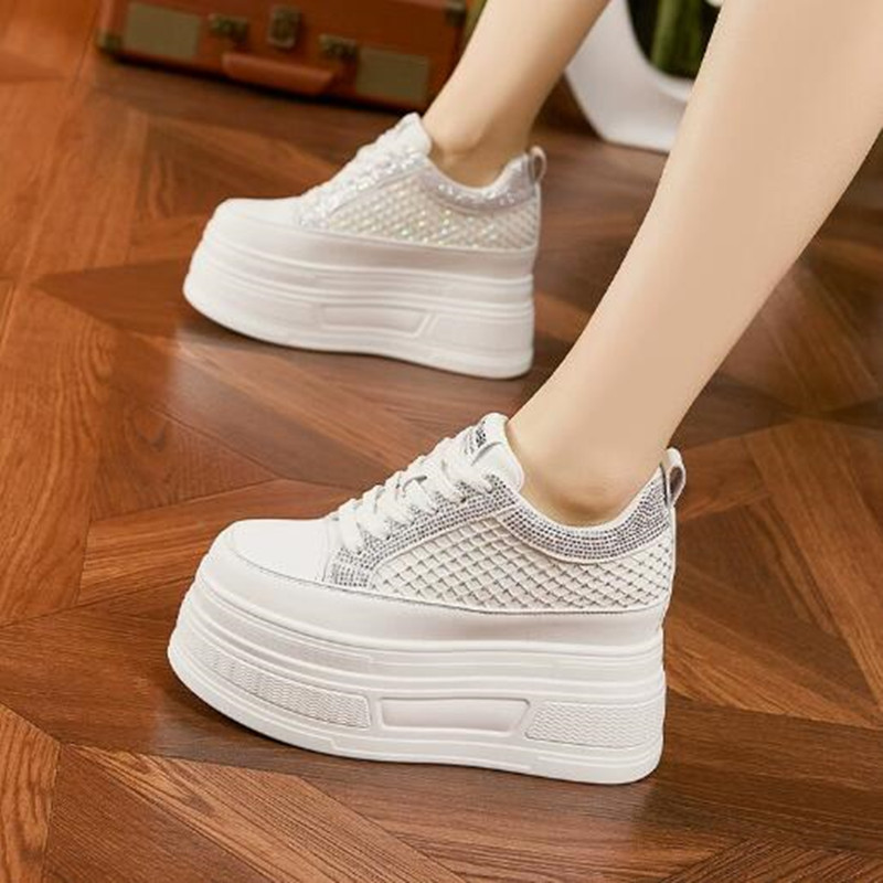 Luxury 9CM Air Mesh Synthetic  - Women Shoes Luxury Brand ulasan dan harga