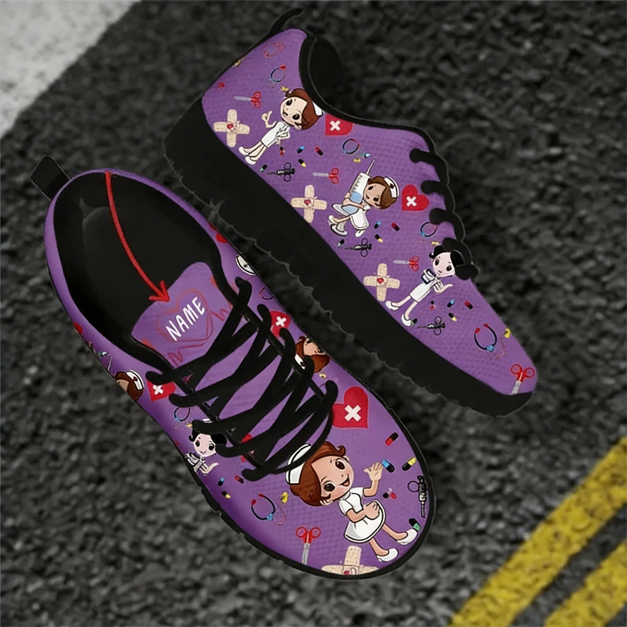 Custom Name Nurse Shoes Mesh F - Women Shoes Name ulasan dan harga