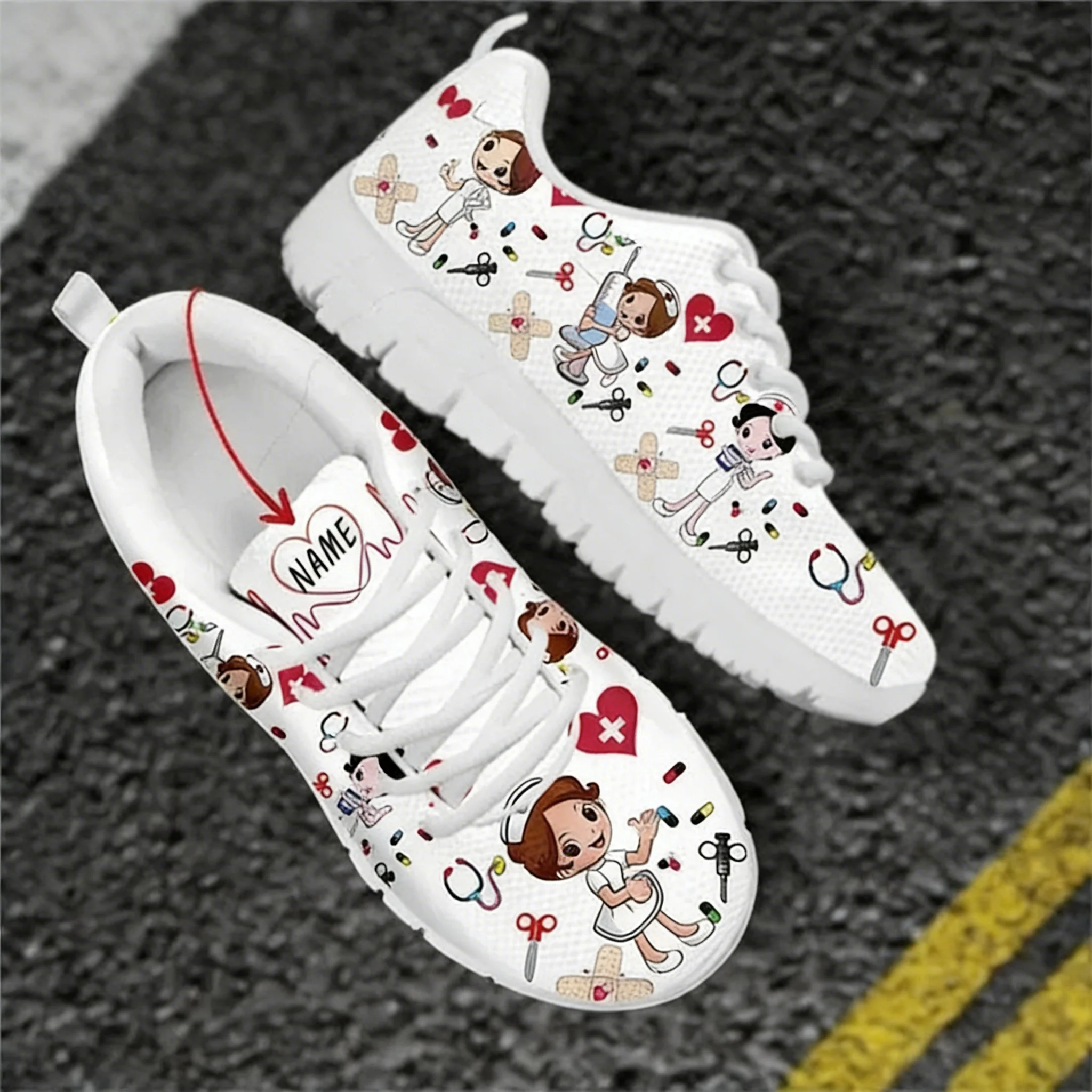 Custom Name Nurse Shoes Mesh F - Women Shoes Name ulasan dan harga
