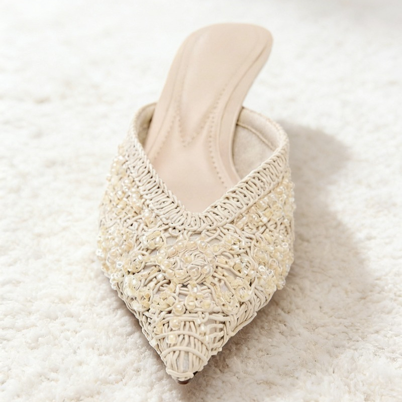 Weave String Beads Elegant Wom - Women Shoes Luxury Brand ulasan dan harga