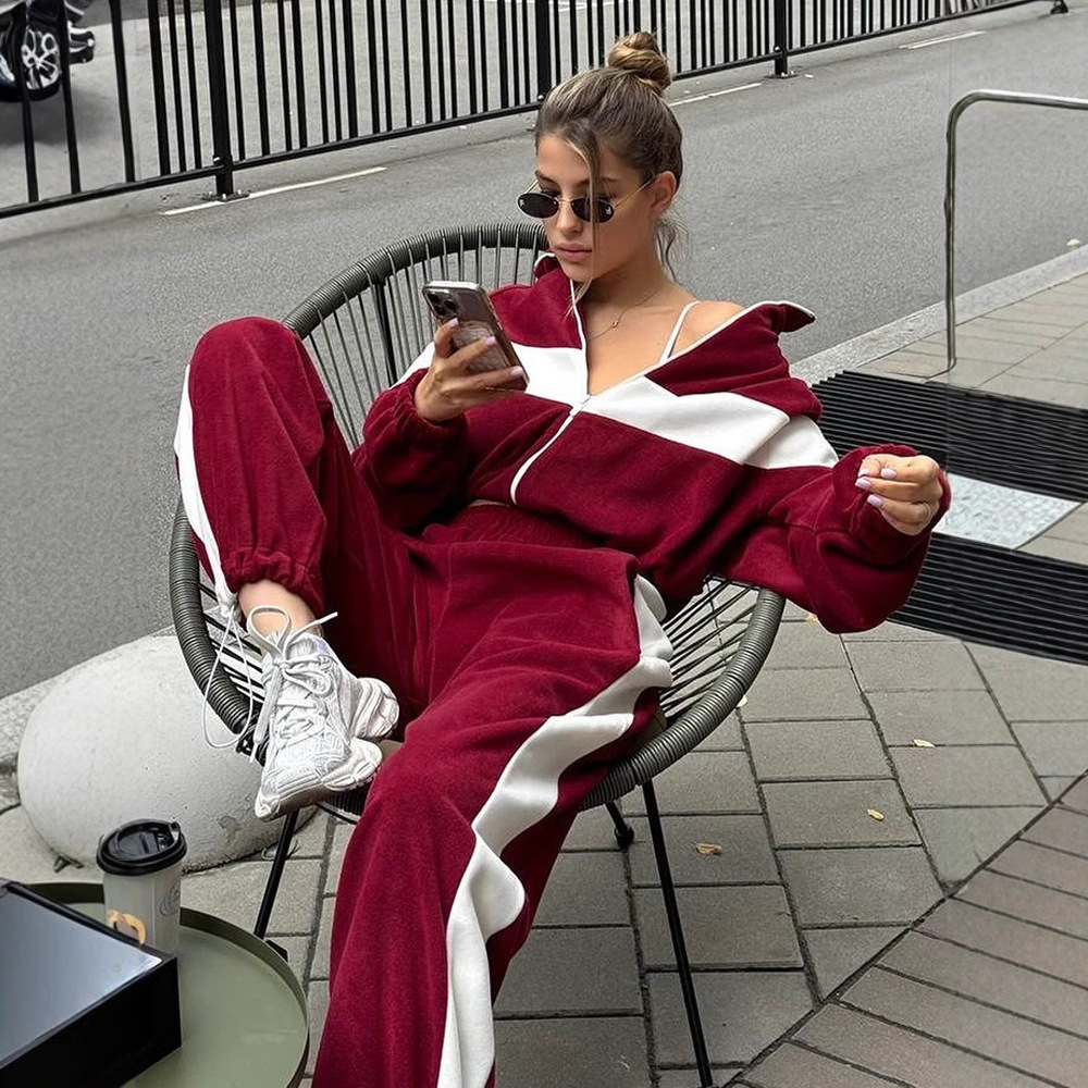 Two Piece Sets Pant Set Tracks - Women Shoes Joggers ulasan dan harga