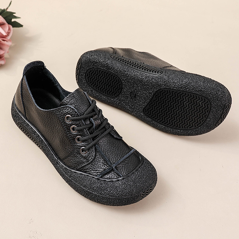 Retro genuine leather shoes fo - Women'S Shoes For Wide Feet ulasan dan harga