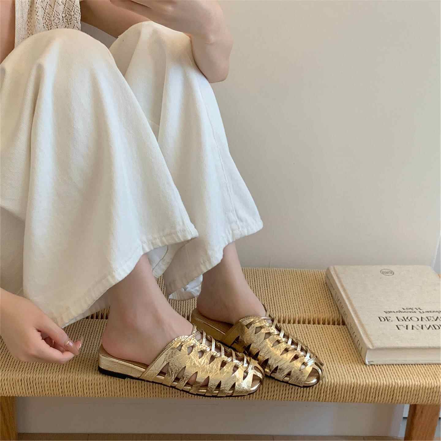 luxury brand Handmade Weaving  - Women Shoes Luxury Brand ulasan dan harga