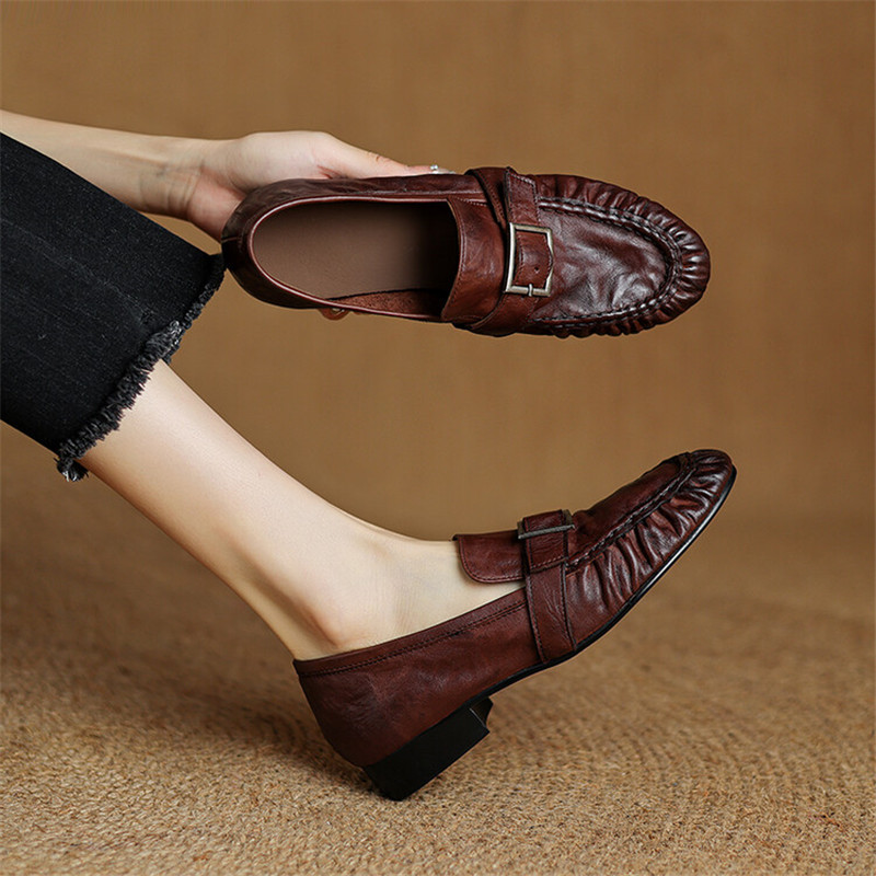 New Autumn Genuine Leather Wom - Women'S Heels ulasan dan harga