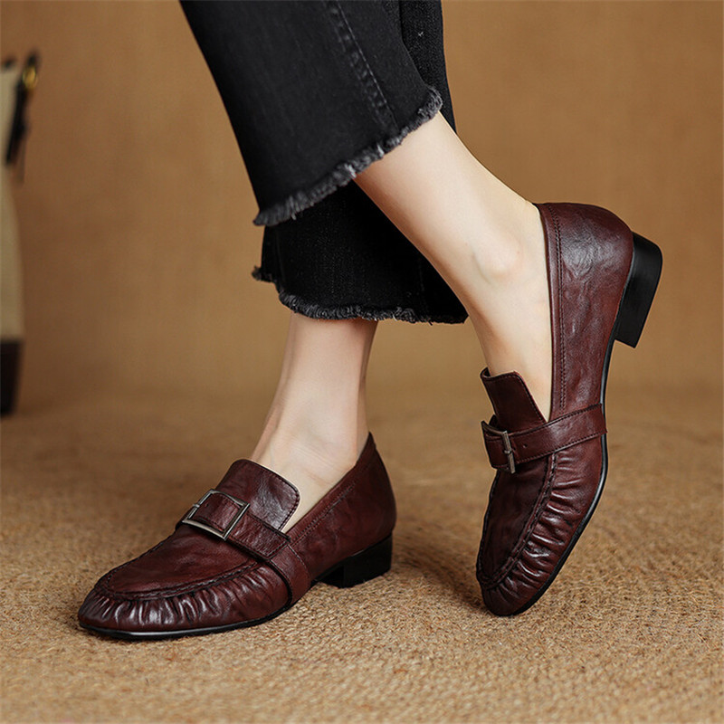 New Autumn Genuine Leather Wom - Women'S Heels ulasan dan harga