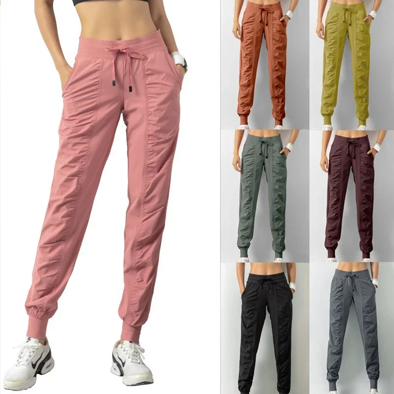 Sweatpants Fabric Drawstring R - Women Shoes Joggers ulasan dan harga