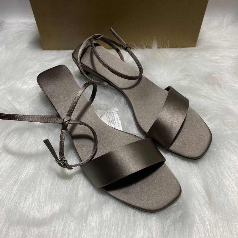 Luxury Satin Ankle Strap Low H - Women Shoes Luxury Brand ulasan dan harga