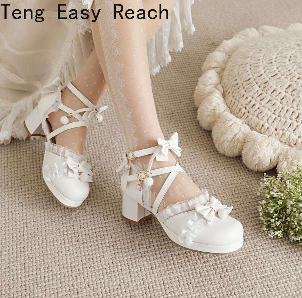 Women's White Mary Janes Sanda - Women'S Shoes Easy Street ulasan dan harga