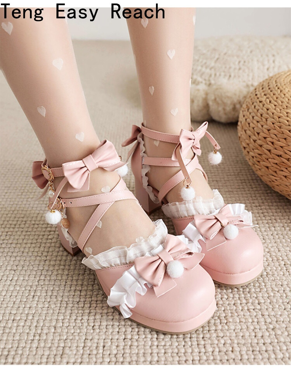 Women's White Mary Janes Sanda - Women'S Shoes Easy Street ulasan dan harga