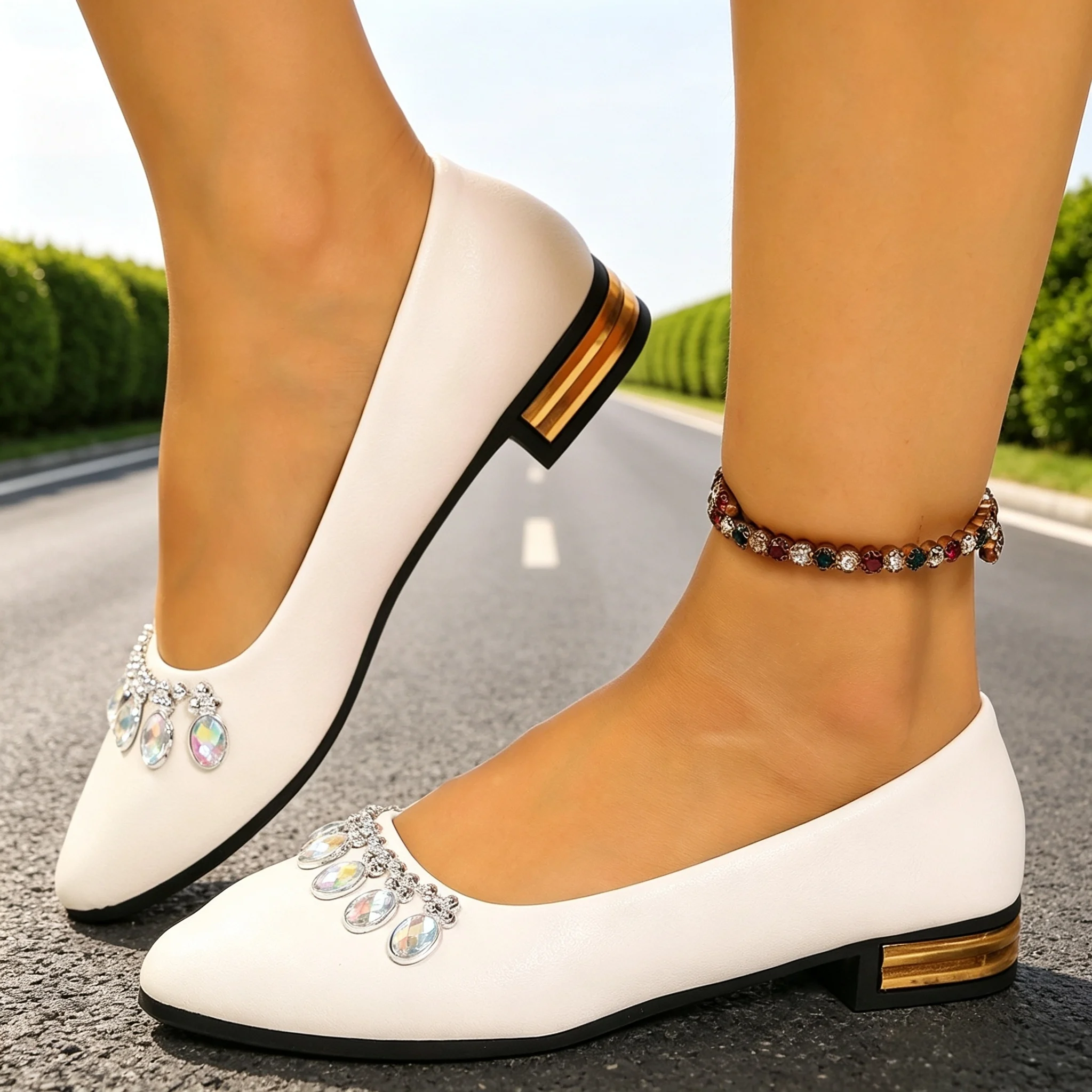 Women Flats Pointed Toe Ballet - Women'S Heels ulasan dan harga