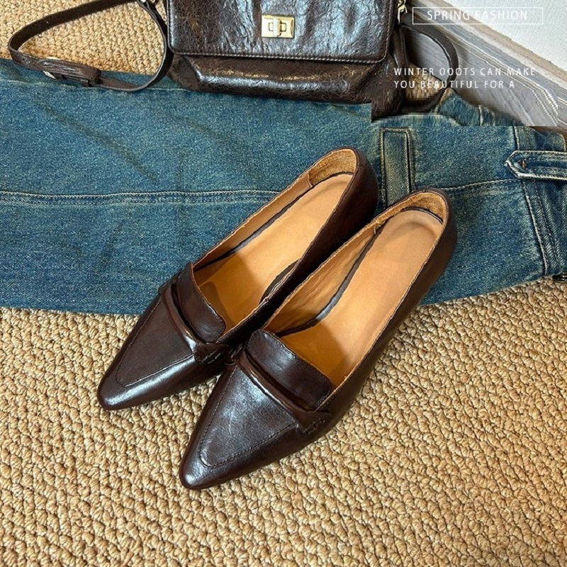 Cozy Med Heels Thick Heels Spr - Women Shoes Size 4 In Cm ulasan dan harga