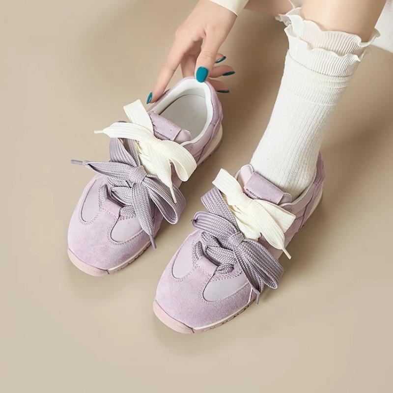 Purple Genuine Leather Casual  - Women'S Shoes Trendy ulasan dan harga