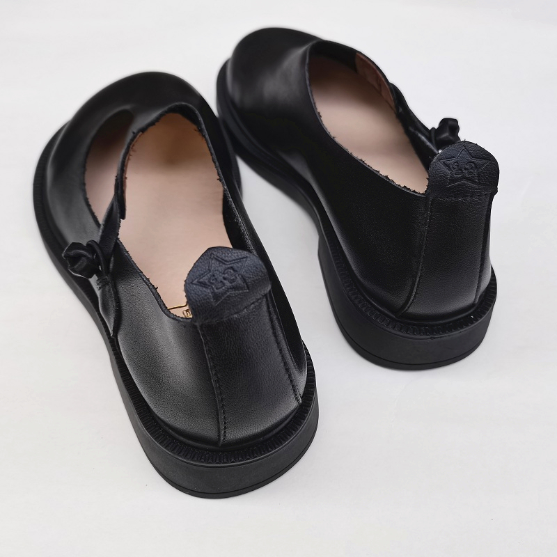 Careaymade-Genuine Leather Big - Women'S Heels ulasan dan harga