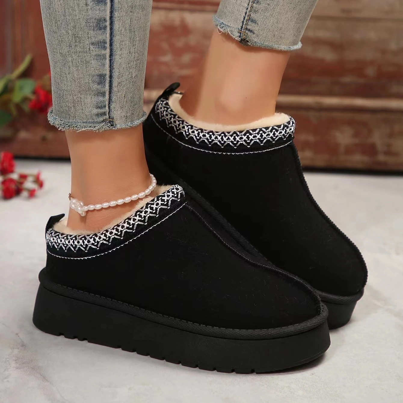Designer Winter Platform Slipp - Women Shoes Luxury Brand ulasan dan harga