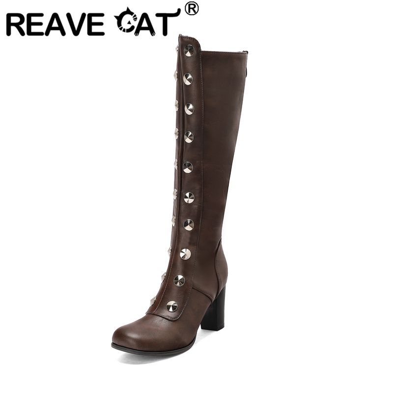 REAVE CAT Female Knee High Boo - Zip Up Boots Short ulasan dan harga
