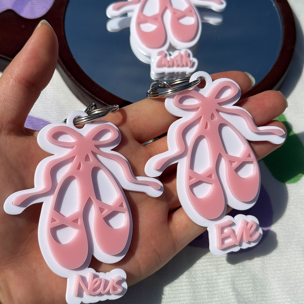 Custom Name Acrylic Keychain P - Women Shoes Name ulasan dan harga