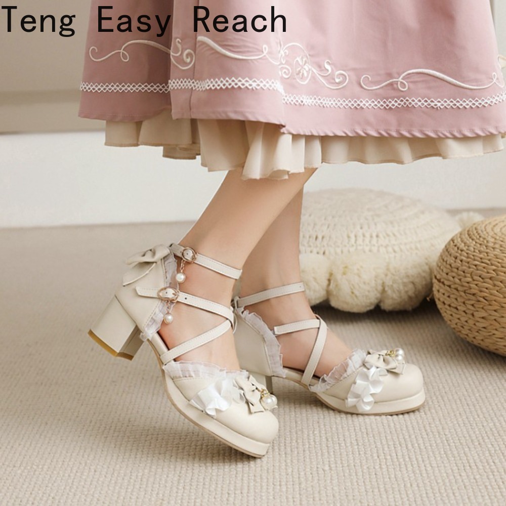 Women's White Beige Pink Sanda - Women'S Shoes Easy Street ulasan dan harga