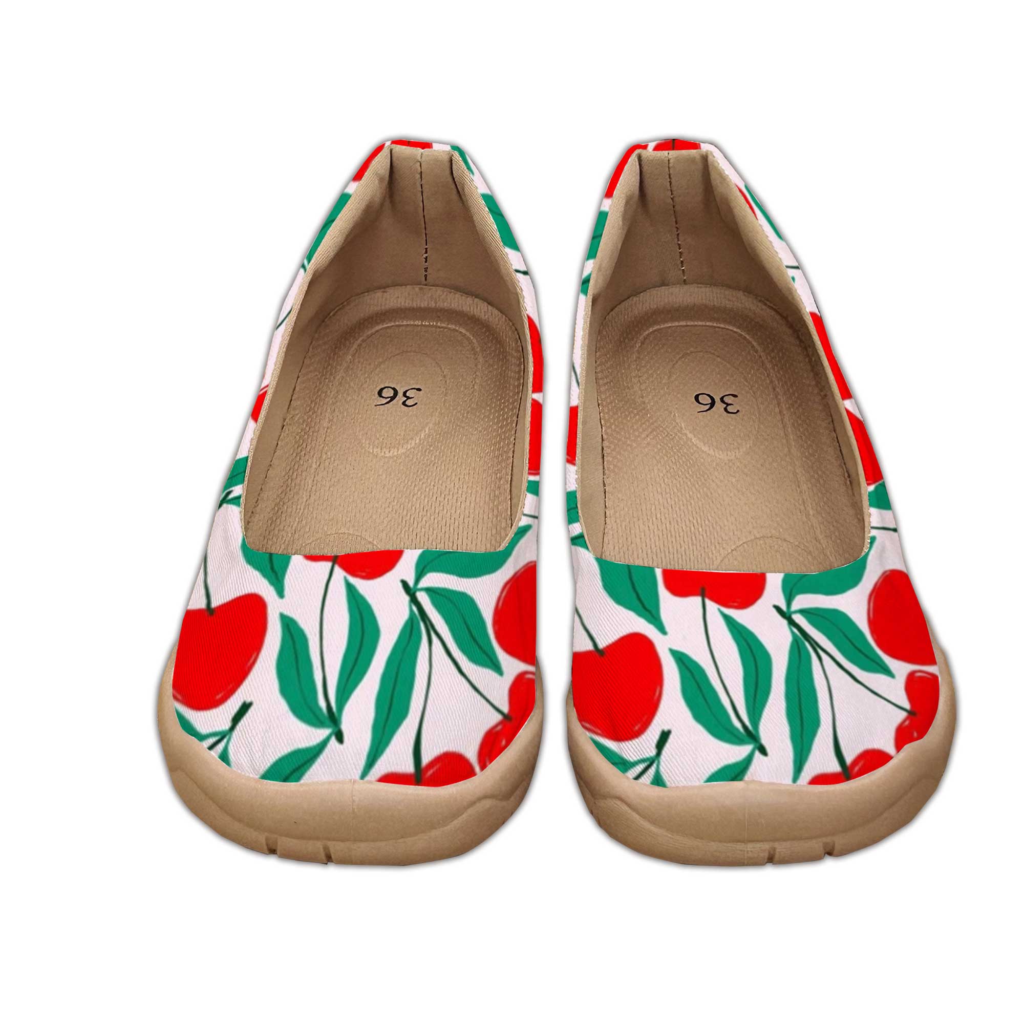 Sweet Cherry-Colored Wide-Fit  - Women'S Shoes For Wide Feet ulasan dan harga